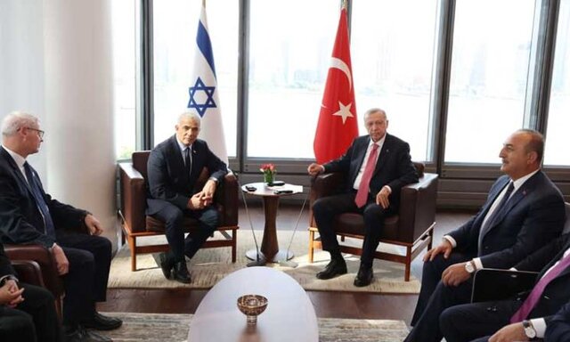 دیدار نخست وزیر رژیم صهیونیستی با اردوغان و پادشاه اردن در نیویورک 