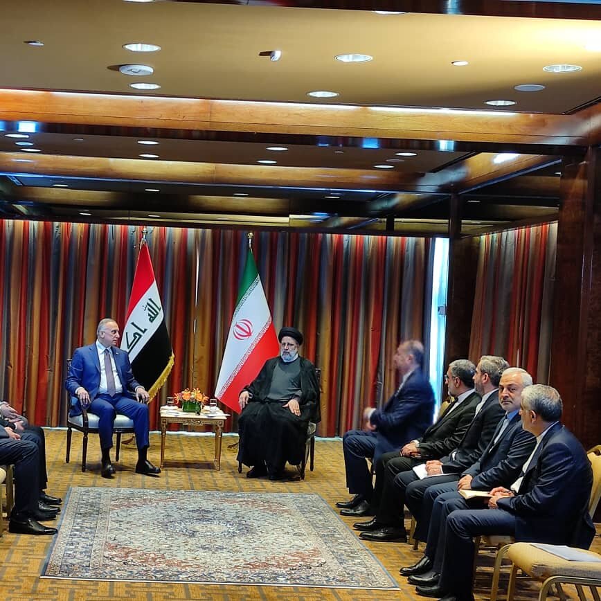 دیدار رئیسی با نخست وزیر عراق