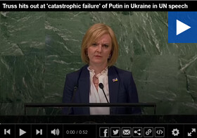 لیز تراس: پوتین شدیدا در تلاش است شکست "فاجعه‌بار" در اوکراین را توجیه کند