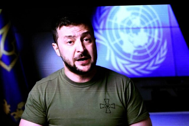 زلنسکی خواستار "مجازات روسیه" شد