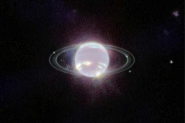 تصویر خیره‌کننده "جیمز وب" از حلقه‌ها و قمرهای سیاره نپتون