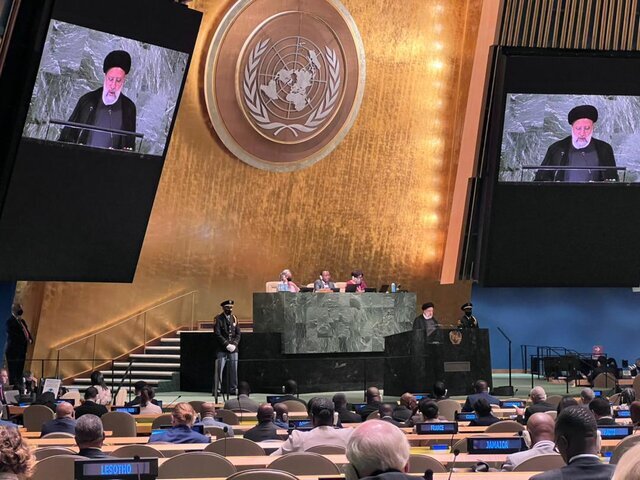 سخنرانی سید ابراهیم رئیسی در هفتاد و هفتمین نشست سالانه مجمع عمومی سازمان ملل