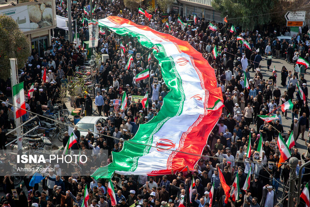 راهپیمایی مردم سراسر کشور در محکومیت اغتشاشات اخیر