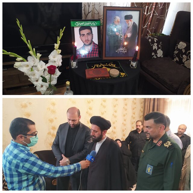 دیدار امام جمعه گرمسار با خانواده خانواده شهید مدافع امنیت