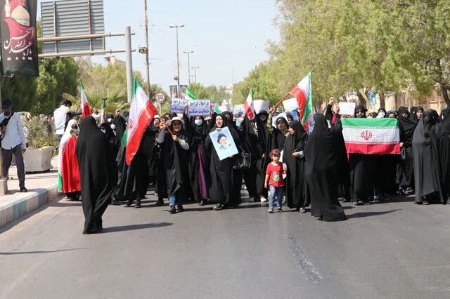 راهپیمایی مردم بوشهر در پی محکومیت ناآرامیهای اخیر