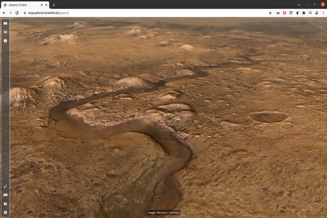 با کمک این نقشه میتوانید روی مریخ پیادهروی کنید!