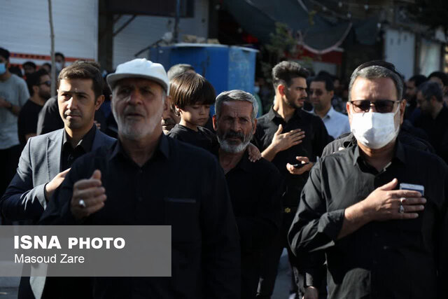 اجتماع سوگواران یزدی ارتحال رسول الله در محکومیت اغتشاشگران