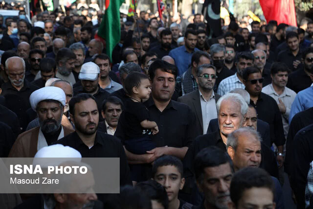 اجتماع سوگواران یزدی ارتحال رسول الله در محکومیت اغتشاشگران