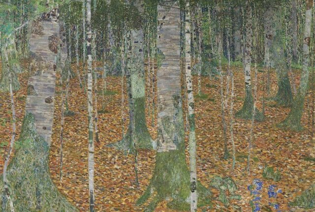 «جنگل توس» اثر «گوستاو کلیمت» نگاهی به شاهکارهای مجموعه هنری بنیانگذار «مایکروسافت»