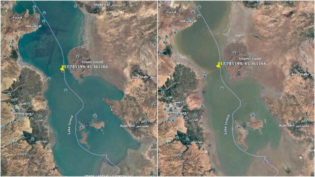 شوربختی بزرگترین دریاچه آب شور خاورمیانه