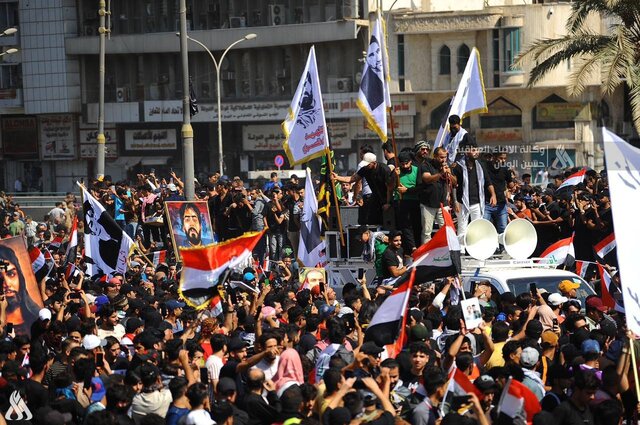 تظاهرات عراقیها به مناسبت سومین سالروز اعتراضات اکتبر ۲۰۱۹