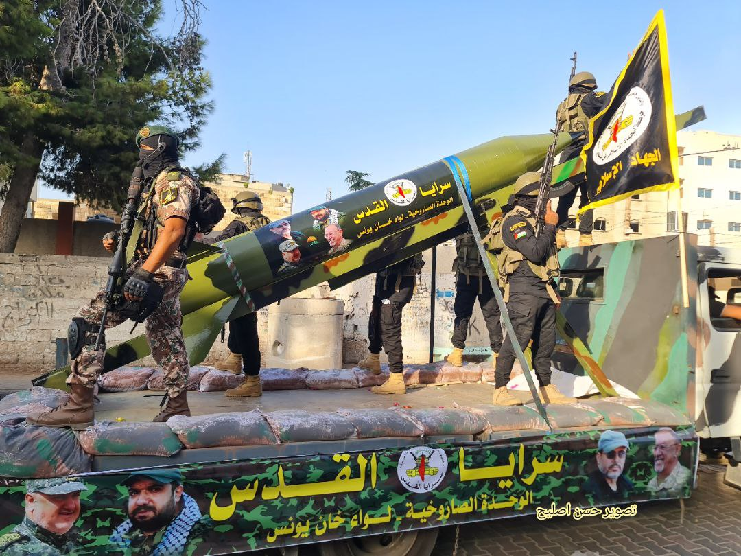 رژه نظامی گردانهای سرایا القدس در نوار غزه