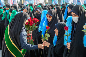 صبحگاه مشترک نیروهای نظامی در مسجد مقدس جمکران