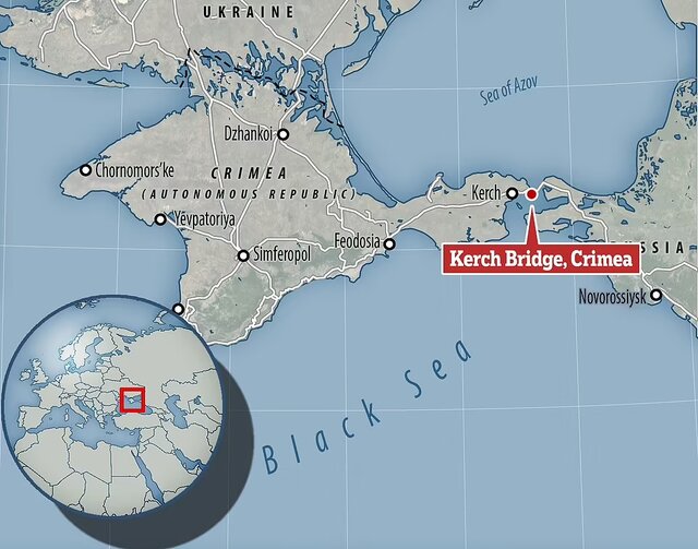 انفجار پل کریمه کار "خرابکاران اوکراینی" است 3 پایگاه خبری ججین انفجار پل کریمه کار "خرابکاران اوکراینی" است