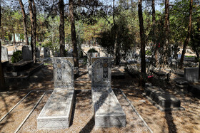 قبرستان ارامنه به دو بخش کاتولیکها و پروتستانها تقسیم شده است