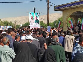 تشییع ۲ شهید مدافع امنیت در بیرم