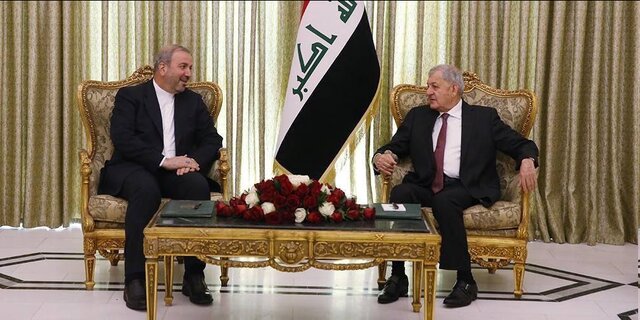 رییسجمهور جدید عراق: نگاه ما به ایران به عنوان شریکی برای مصالح دو کشور است رییسجمهور جدید عراق: نگاه ما به ایران به عنوان شریکی برای مصالح دو کشور است