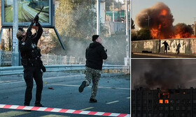 حملات گسترده پهپادهای روسی به کی‌یف و دیگر مناطق اوکراین