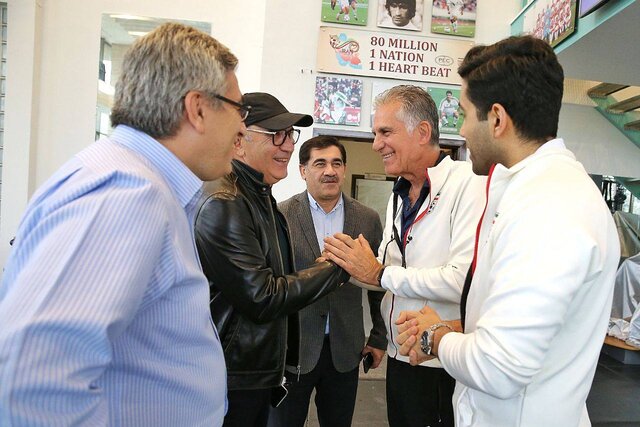 بردیف با کیروش و ملیپوشان دیدار کرد