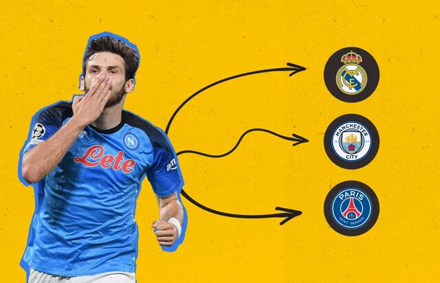 تلاش غول‌های فوتبال اروپا برای شکار پدیده گرجی