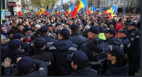 تظاهرات هزاران نفری در مولداوی علیه دولت