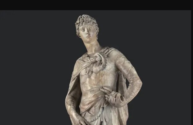 مجسمه «داوود» اثر «دوناتلو» «داوود» دوناتلو نمایش داده میشود