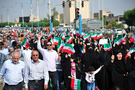 راهپیمایی نمازگزاران اهوازی در محکومیت حادثه تروریستی حرم شاهچراغ شیراز