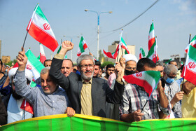 راهپیمایی نمازگزاران اهوازی در محکومیت حادثه تروریستی حرم شاهچراغ شیراز