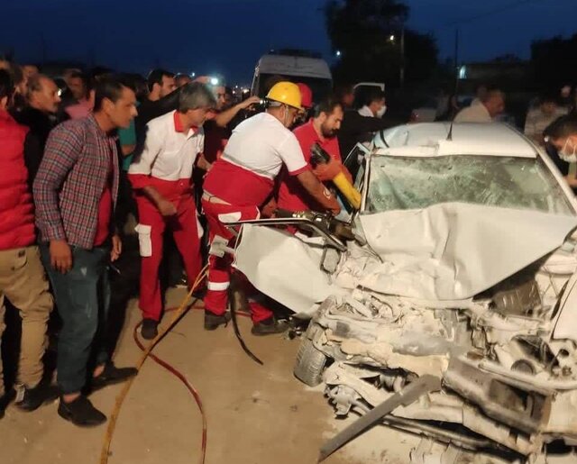 عکس تزئینی است مرگ ۴ تن در تصادف پراید و پژو در جنوب کشور