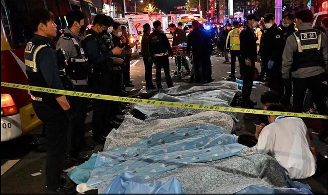 هالووین مرگبار در کرهجنوبی با ۲۰۰ کشته و زخمی