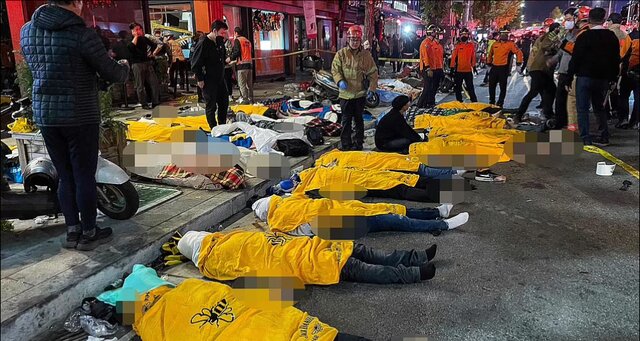 هالووین مرگبار در کرهجنوبی با ۲۰۰ کشته و زخمی