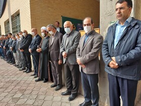 تجمع اعتراضی دانشگاهیان صنعتی سهند در محکومیت جنایت تروریستی حرم شاهچراغ