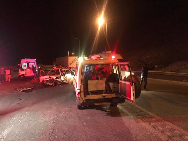 عکس تزئینی ست برخورد ۱۱ خودرو در تصادف زنجیره ای مهدیشهر