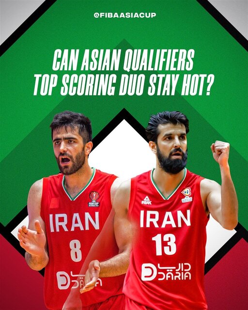 تمجید فیبا از زوج آتشین بسکتبال ایران