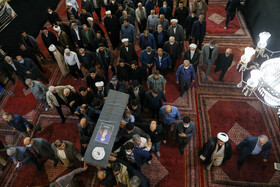 مراسم تشییع پیکر آیت‌الله اختری