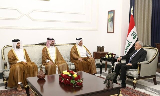 تأکید رئیس جمهور عراق بر لزوم تعمیق روابط دوجانبه با قطر 
