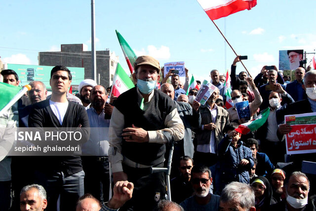 راهپیمایی ۱۳ آبان در بیرجند/ ۱