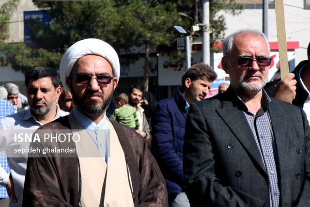 راهپیمایی ۱۳ آبان در بیرجند/ ۱