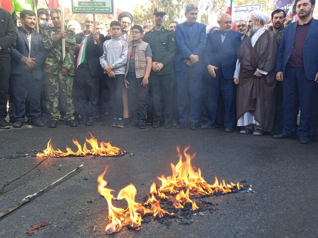 حضور پرشور مردم اهر در راهپیمایی یوم الله ۱۳ آبان
