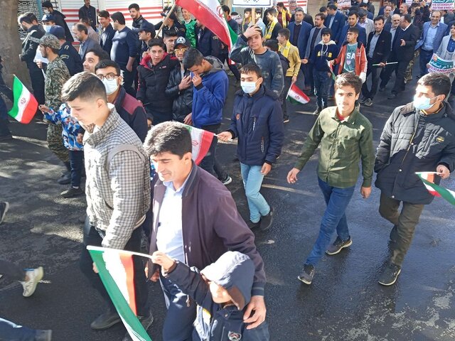 حضور پرشور مردم اهر در راهپیمایی یوم الله ۱۳ آبان