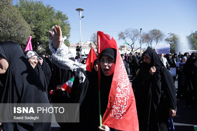 خروش انقلابی مردم آذربایجان شرقی علیه استکبار جهانی
