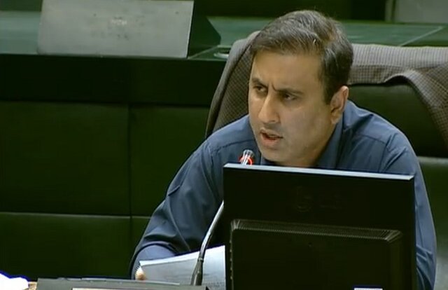 معین الدین سعیدی نماینده چابهار درخواست ویدئوچک در پارلمان