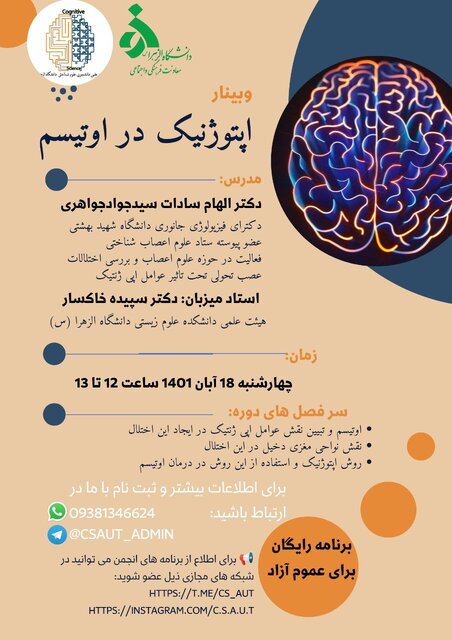 بررسی «اپتوژنیک در اوتیسم» در وبیناری دانشجویی