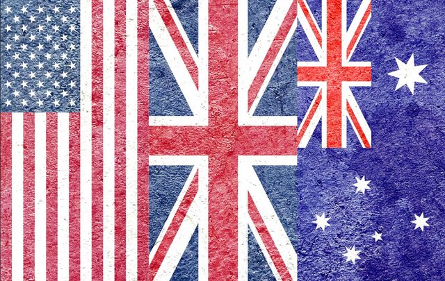 پرچم سه کشور عضو آکوس کره جنوبی به دنبال عضویت در پیمان «آکوس»