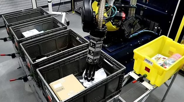 توانایی شگفتانگیز بازوی رباتیک "آمازون" در جابهجایی محصولات