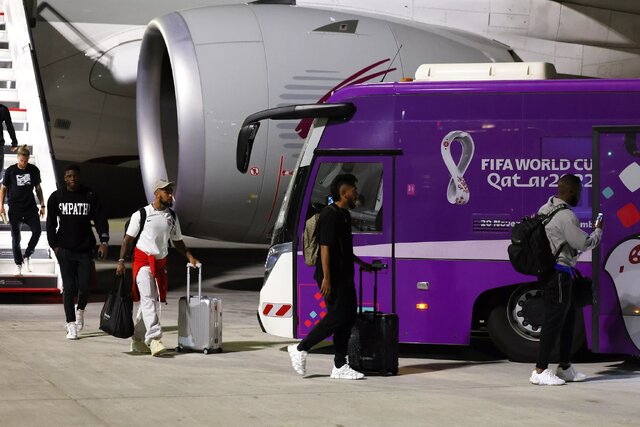 اعضای تیم ملی آمریکا وارد دوحه شدند