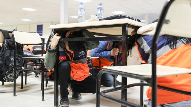 اولین مانور سراسری زلزله و بلایا در ترکیه
