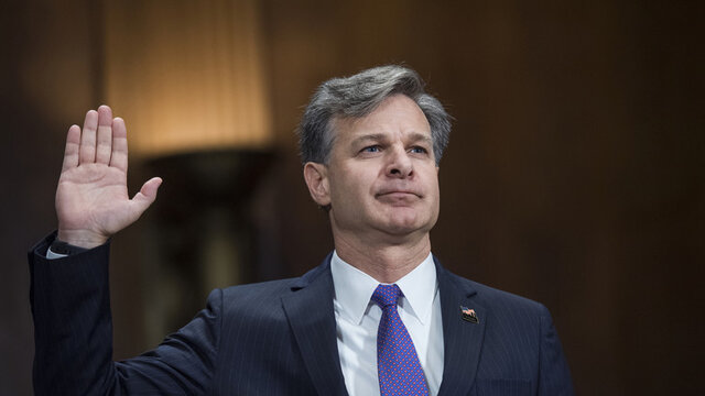 کریستوفر رای، رئیس افبیآی نیویورک تایمز: رئیس افبیآی نسبت به استفاده از نرمافزار جاسوسی پگاسوس اقرار کرد