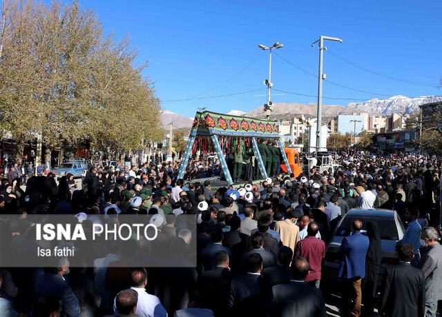 روایت تصویری از مراسم تشییع پیکر آیت الله حسینی در یاسوج