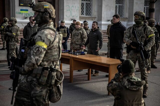 زلنسکی در خرسون: مسکو نه ... اما کشورمان را پس میگیریم